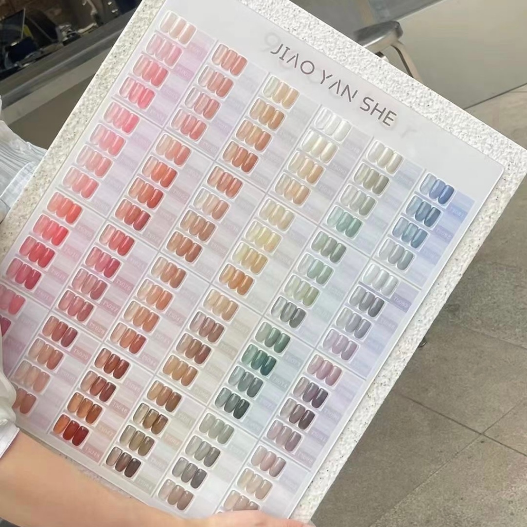 พร้อมส่ง JYS 96 สี (JIAO YAN SHE)สีไซรัปสุขภาพดี แถมชาร์ทอะคริลิคสำเร็จรูป สีเจลไซรัป#JYS96