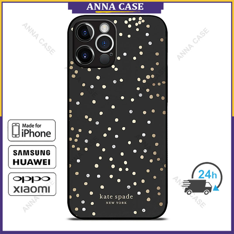 Katespade 12 เคสโทรศัพท์สําหรับ iPhone 16 Pro Max / iPhone 15 Pro Max / iPhone 14 Pro Max / Samsung Galaxy Note10 Plus / S23 Ultra เคสป้องกัน