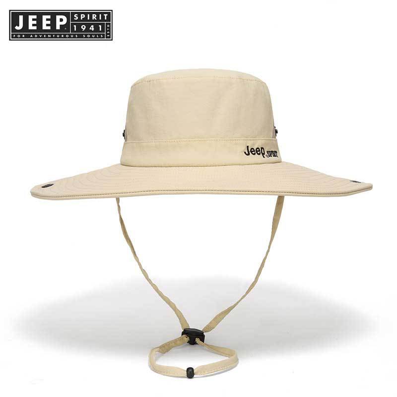 Jeep SPIRIT 1941 ESTD 2024 ใหม่แฟชั่นฤดูร้อนหมวกคาวบอยผู้ชายตกปลากลางแจ้งเดินป่า