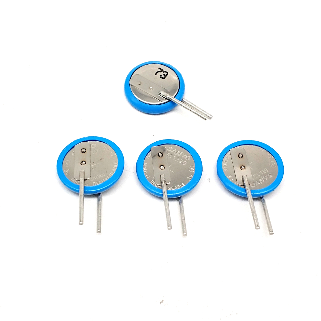 1PCS V-Pin ML1220 แบตเตอรี่ 3V แบตเตอรี่ลิเธียมอิเล็กทรอนิกส์บัดกรี Pin เปลี่ยน CR1220 ปุ่มอิเล็กทรอ