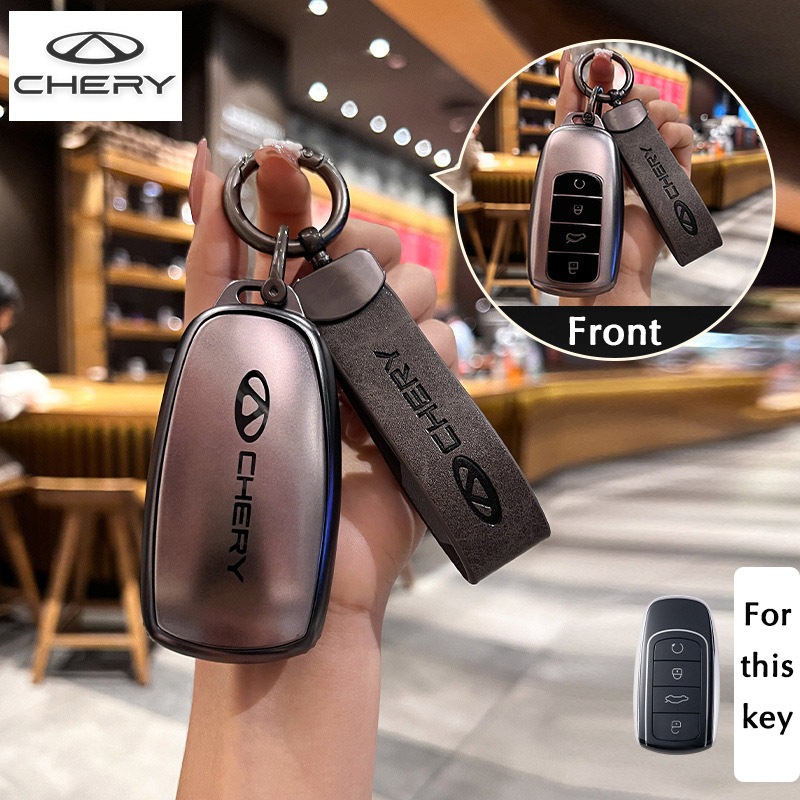 Chery เคสกุญแจรถสําหรับ C5 ev/JAECOO 7 tiggo 8pro/tiggo 7pro/omoda 5/omoda E5 พวงกุญแจ
