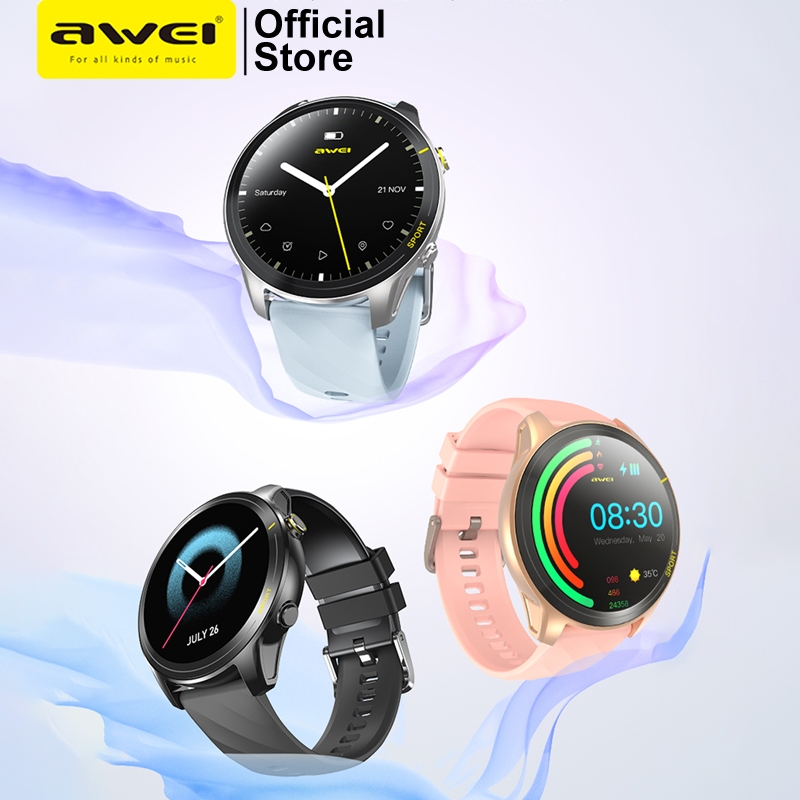 Awei H36 Smartwatch 1.52" หน้าปัดวงกลม โทรบลูทูธ ฟิตเนส กีฬา กันน้ำ IPX6