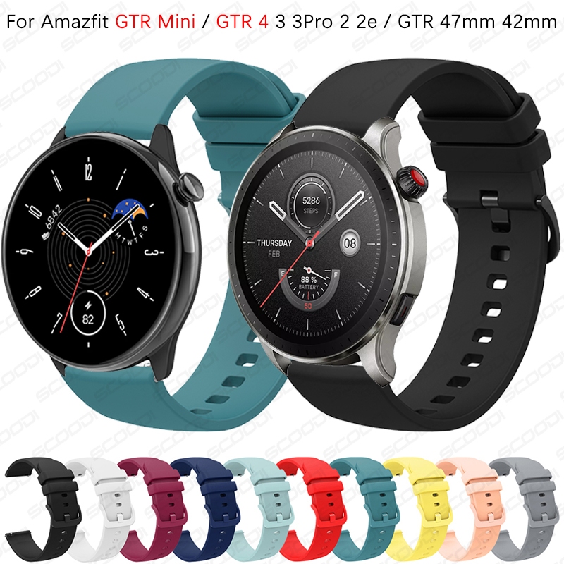 22 มม.ซิลิโคนสําหรับนาฬิกา Huawei GT6 GT6 Pro 46 มม.GT5 GT4 46 มม.สายรัดข้อมือสําหรับAmazfit GTR4/GTR3/GTR2/Bip6/Bip5 กีฬาสร้อยข้อมือ
