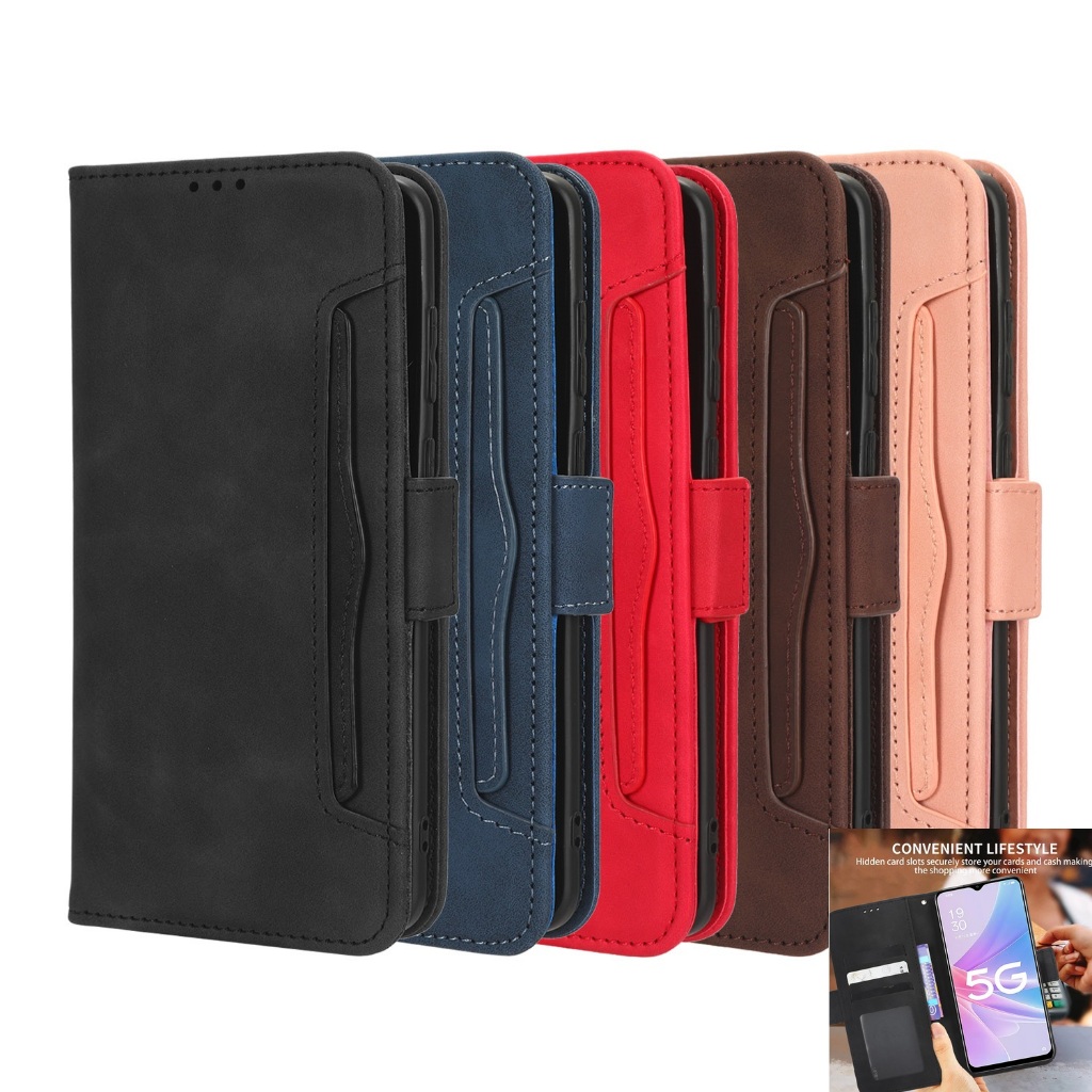 เคสวีโว for Vivo V40 V30e V30 Pro Y03 Y03t Y18 Y28 Y28s Y78 5G Y27 Y27s Y36 Y100 Y02t Y02A Y02 Y02s Y16 Y15s Y15a Y17s Y20s G Y20 Y20i Y21T Y21s Y21 Y33T Y33s X100 X90 X80 V27 V29e V29 Lite เคสโทรศัพท์หนัง TPUนิ่มฝาพับแม่เหล็กพร้อมช่องใส่บัตรและขาตั้
