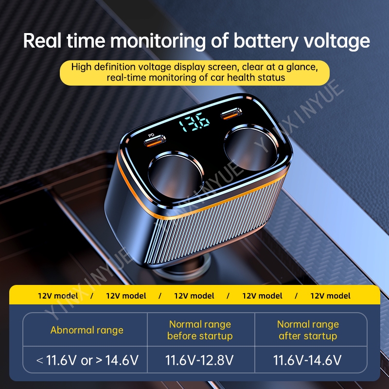 145W 6 IN 1 Car Charger สาย USB Type C สําหรับโทรศัพท์ Fast Charger