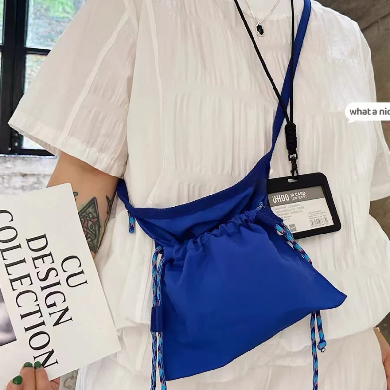 Drawstring Mobile Phone Bag กระเป๋าผ้า Messenger Bag diy Small Bag Drawstring Bag
