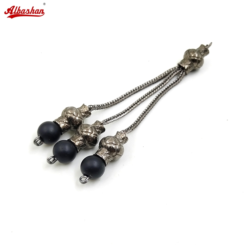 Accessories พู่โลหะสีดําทําพู่กระเป๋าจี้ตาสบี