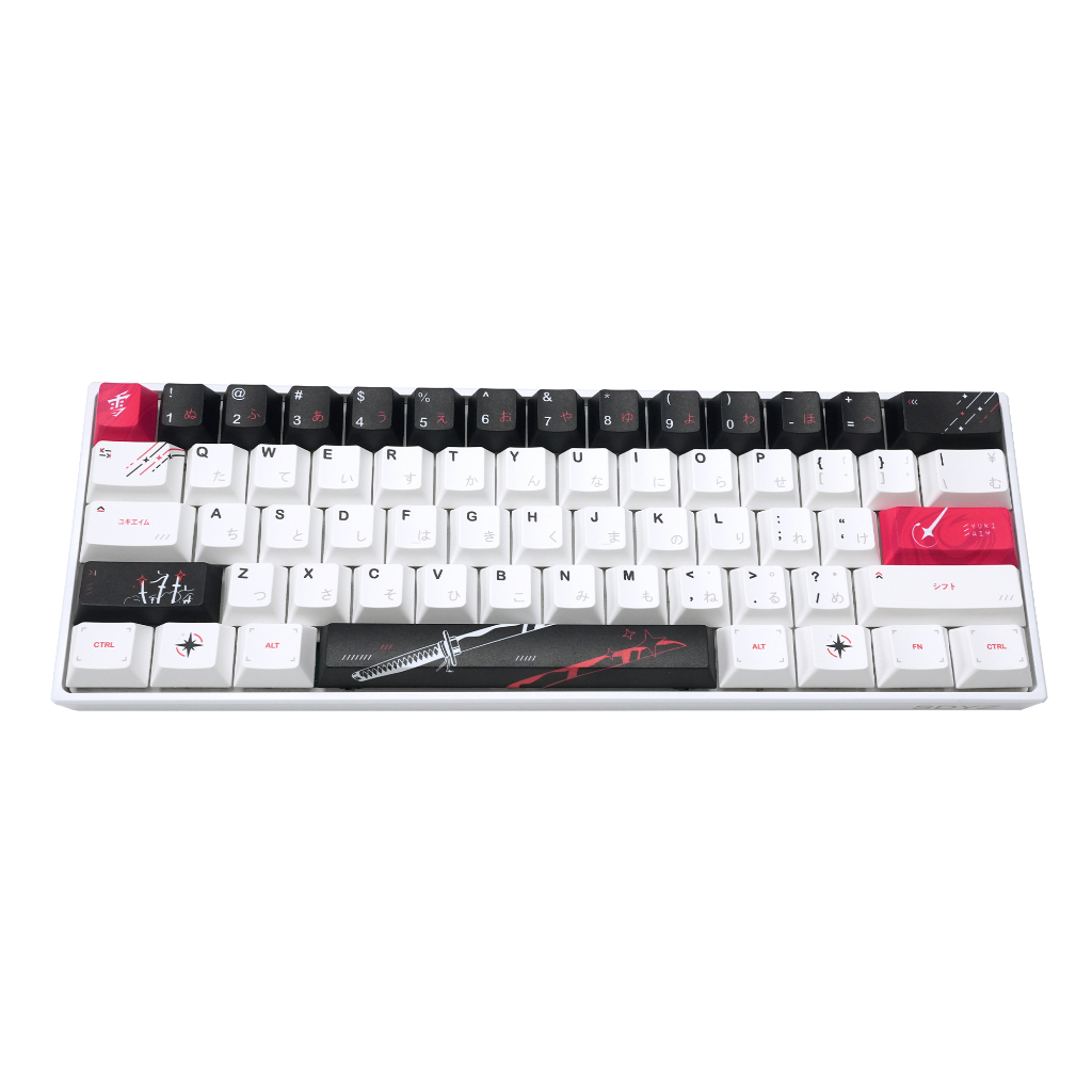 XVX Yuki Aim katana รากญี่ปุ่น PBT Keycap ความสูง 139 คีย์