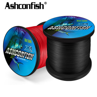 Ashconfish ถัก4 1000 เมตร  ไม่มีย้อมไม่ซีดจางสายตกปลาถัก Sup…