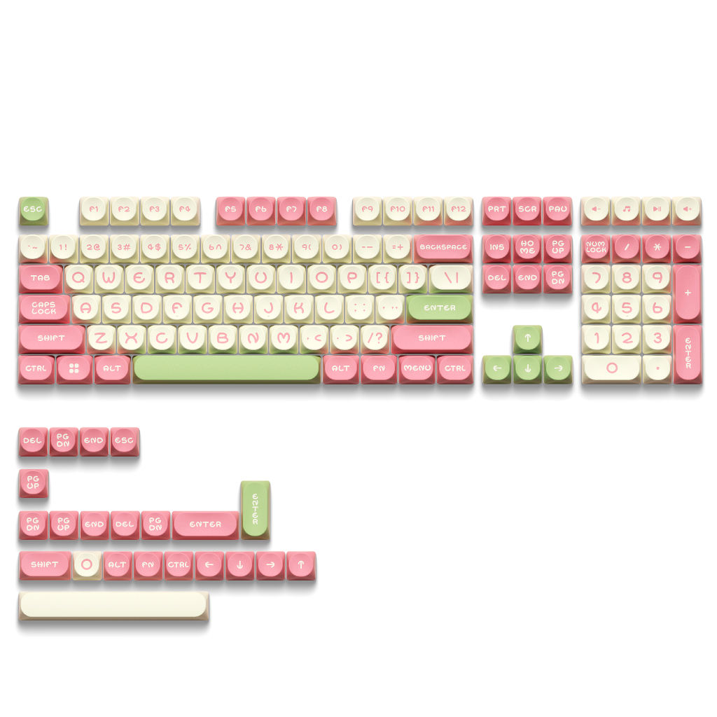 Xvx Girl 's mood SERIES 130-KEY MOA PROFILE DOUBLE-SHOT PBT KEYCAP SET ( 3 สี )