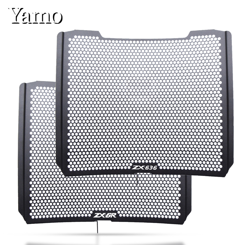 สําหรับ Kawasaki ZX-6R ZX6R ZX-636 ZX636 2013-2024 หม้อน้ํารถจักรยานยนต์ Guard Cover Grille Protector