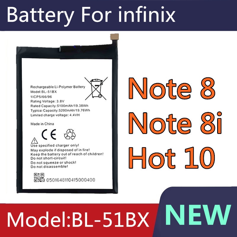 แบตเตอรี่ Battery for Infinix Note 8 X692/ note 8i X683/ hot 10 X682 X682B X682C แบต BL-51BX hot10 n