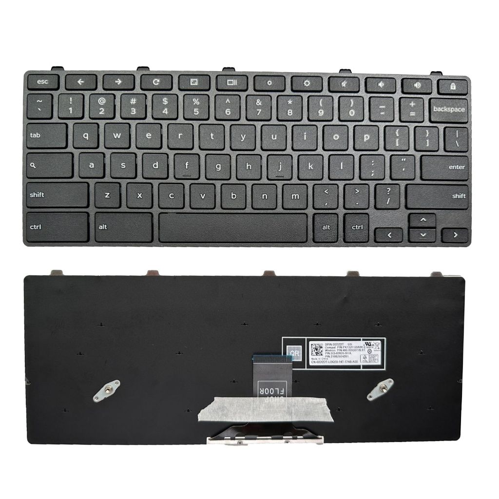 แป้นพิมพ์สําหรับ Dell Chromebook 5190 3400 3100 P29T P29T001 แป้นพิมพ์ 0D2DT 00D2DT US