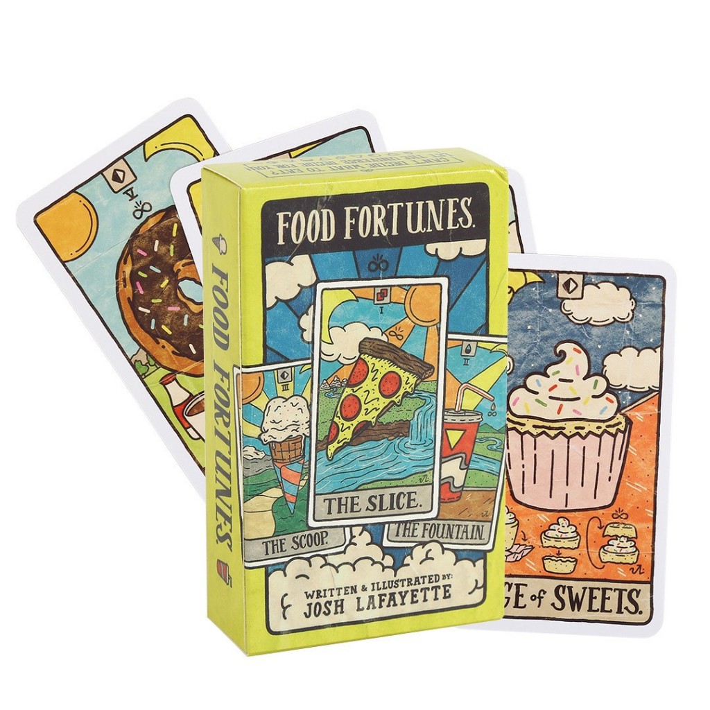 ภาษาอังกฤษ < Gourmet Lucky Cards > Clear Printing สบาย Touch หลายรูปแบบ Gourmet Leisure Entertainment Board Game Visual Appreciation