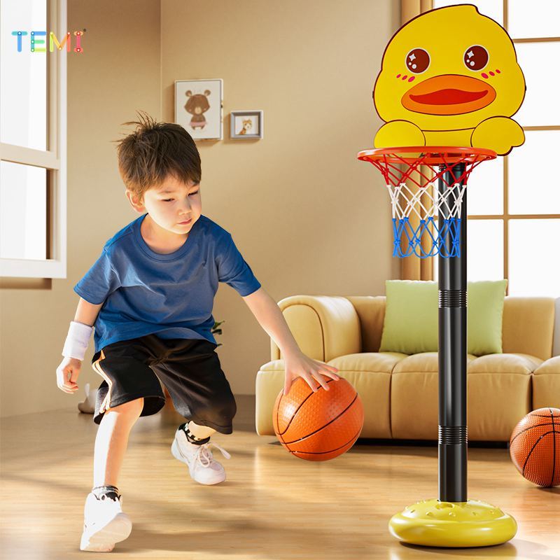 ยืน ขาตั้งบาสเก็ตบอลเด็กที่มีความสูงที่ปรับได้เกมกีฬาในร่มและกลางแจ้งขาตั้งบาสเก็ตบอลขนาดเล็กเหมาะสําหรับเด็กเล่นเกมครอบค