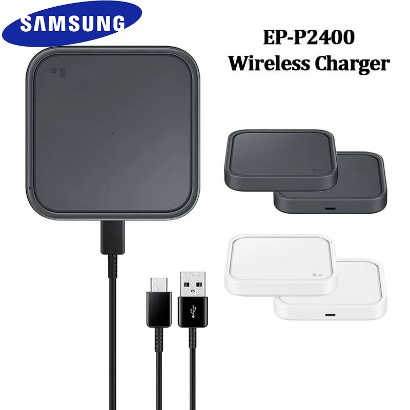 Samsung Wireless Charger 15w QI Charge Pad สําหรับ Galaxy S10 S8 S9 S20 S21 S22 S23 S24 หมายเหตุ 20 Ultra 10 9 8 Z พลิกพับ 5 4 3 2