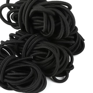 1/1.5/2/.2.5/3/4/5 มม.ความยาว 2M สีดํารอบ Elastic Band รอบเชือกยืดหยุ่นยาง Band สาย DIY อุปกรณ์เย็บผ้า