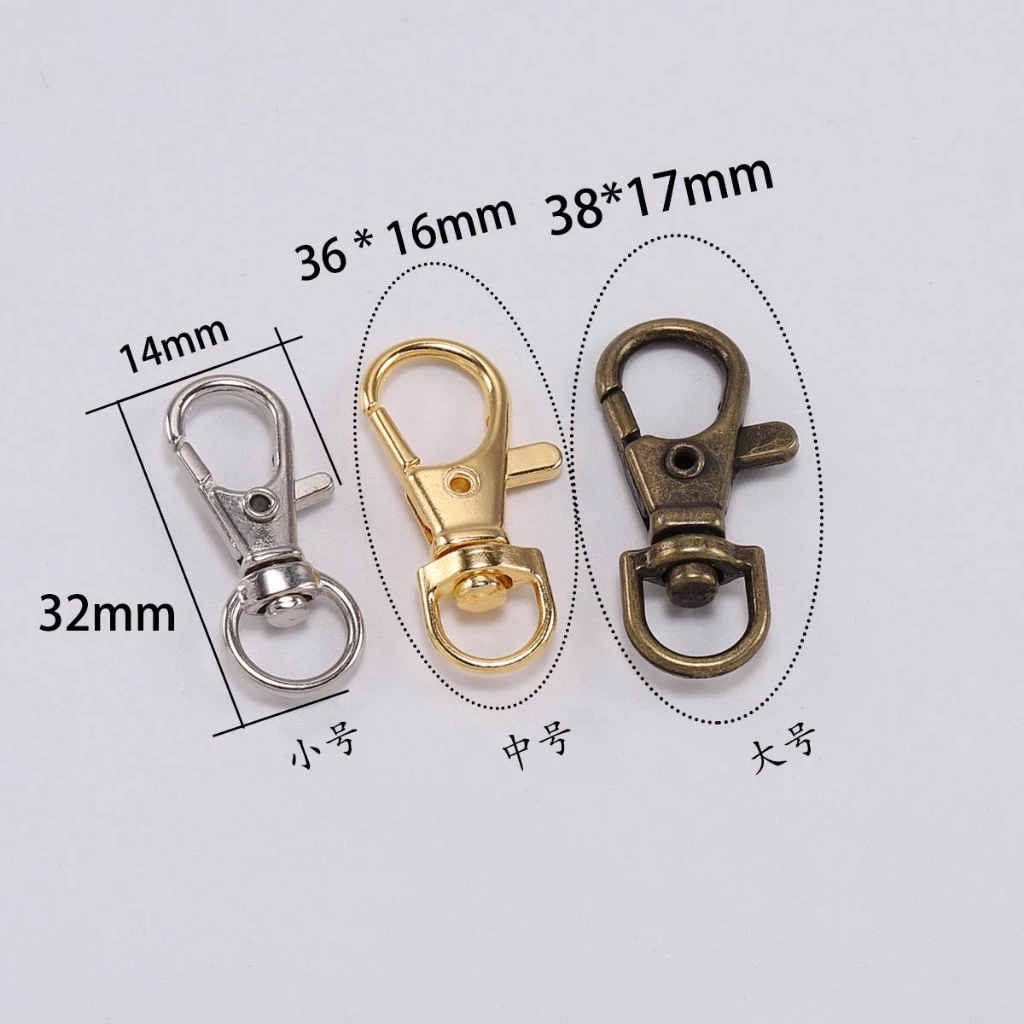 ตะขอหัวเข็มขัดกุ้งก้ามกราม Claw Lock Hook 12 มม. โลหะผสม แพ็ก 10 ชิ้น อุปกรณ์ DIY พวงกุญแจ จี้ สร้อยข้อกำไล สายกระเป๋า งานแฮนด์เมด ตัวล็อคสปริง ตะขอ ราคาส่ง thumbnail 10