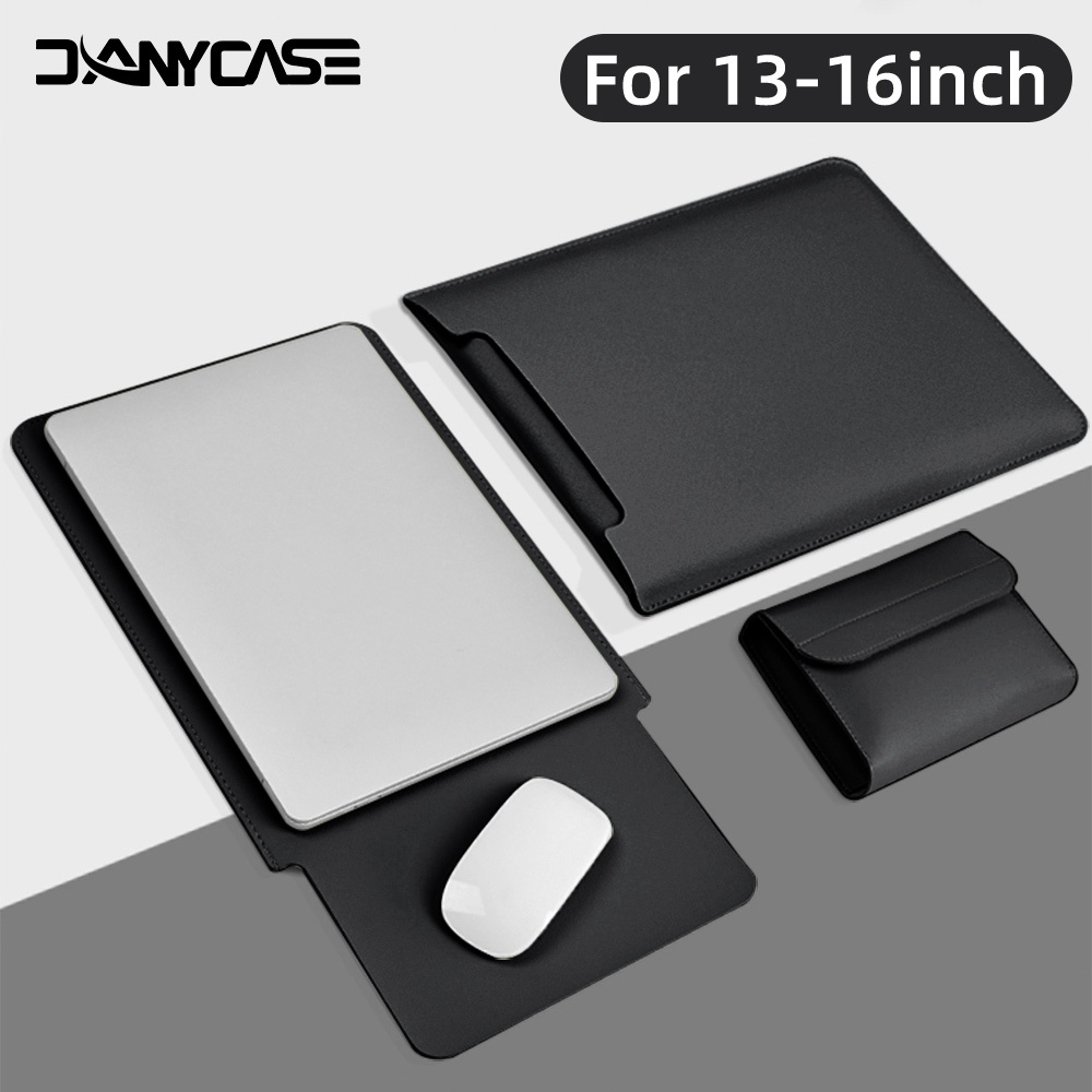 ปลอกแล็ปท็อปกันน้ําพร้อม Power pack สําหรับ Macbook iPad Air Pro 11 13.3 14 15.4 15.6 นิ้วกระเป๋าแล็ปท็อปมัลติฟังก์ชั่น