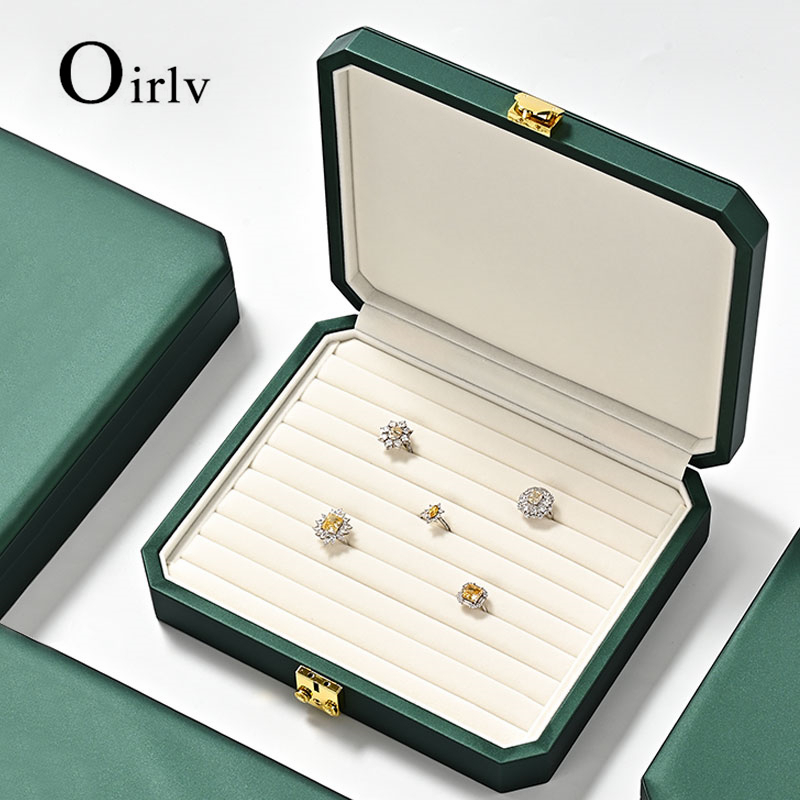 Oirlv แหวนต่างหูกล่องเก็บสร้อยคอสร้อยข้อมือกรณีเครื่องประดับขนาดใหญ่กรณี X066 X067