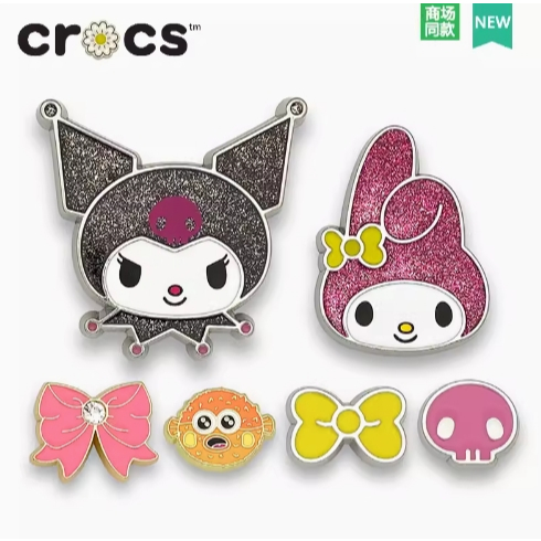 Jibbitz crocs/ jibbits/jibbitz/jibits/gibbitz/ หัวเข็มขัดโลหะอุปกรณ์เสริม diy crocs ตกแต่งหัวเข็มขัด