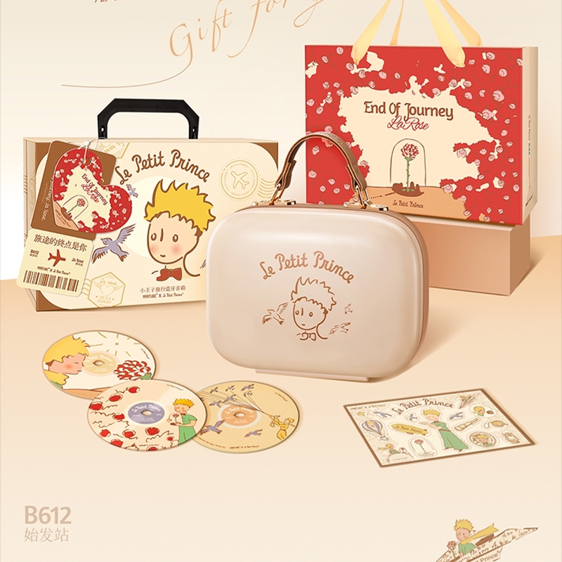 Little Prince Jointly Branded Retro Bluetooth Speaker Creative Handmade Desktop กล่องดนตรีขนาดเล็ก Sound Friend ของขวัญวันเกิด