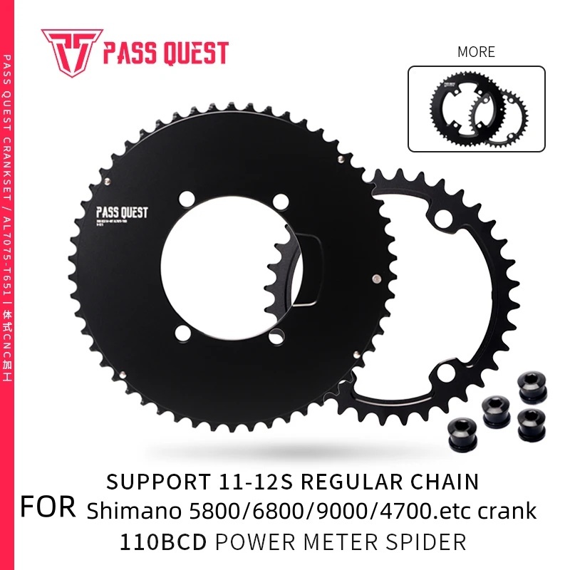 ใบจาน จักรยานเสือหมอบ 2x magene pes p505 Xcadey power meter crank Shimano 105 5800 Ultegra 6800 tiag