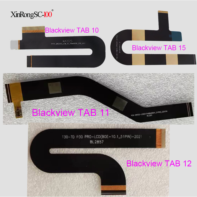 สําหรับ Blackview Tab 10 11 12 15 Tab10 Tab11 Tab12 Tab15 หน้าจอ LCD Transfer FPC หลักริบบิ้น Flex สาย FPC อุปกรณ์เสริม