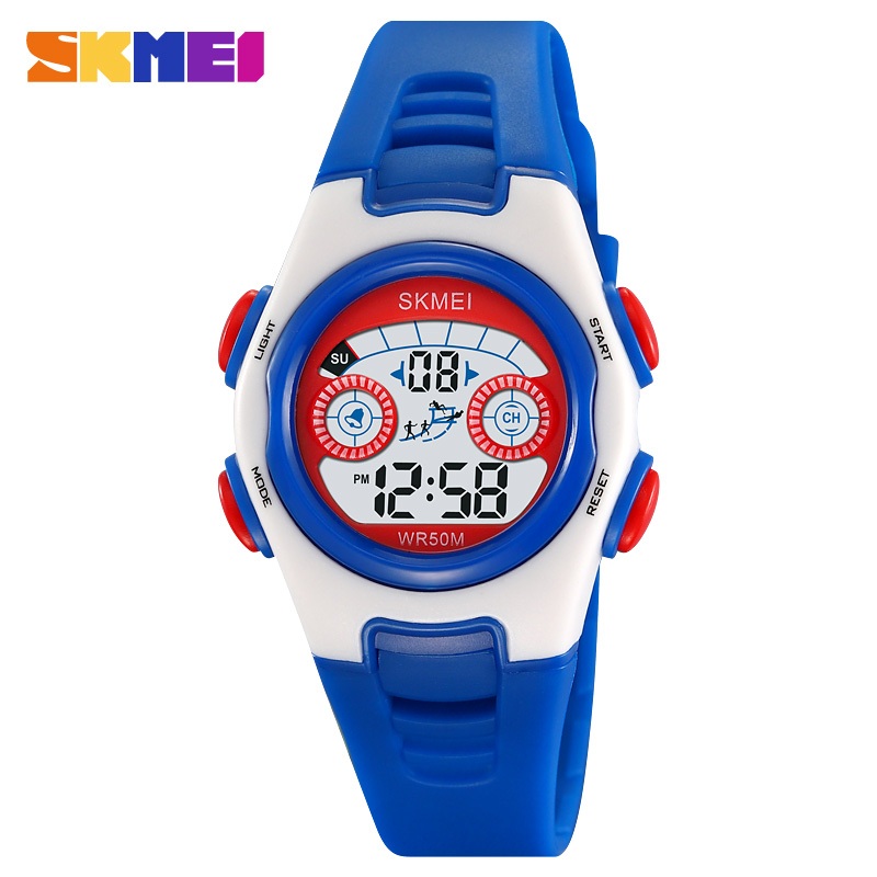 SKMEI สมี 50บาร์ นาฬิกาผู้ชายนาฬิกาข้อมือกันน้ําสําหรับเด็กชายและเด็กหญิง,นาฬิกาสตรีสร้างสรรค์และส่วนบุคคลสําหรับเด็กชายและหญิงกีฬากลางแจ้งนาฬิกาข้อมือเรโลจิ ที่รัก