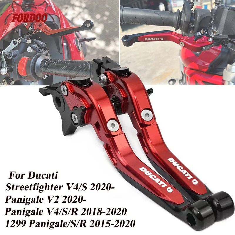สําหรับ DUCATI Streetfighter V4/S 2020 Panigale V2 2020 Panigale V4/S/R 1299 Panigale S/R CNC ปรับพั