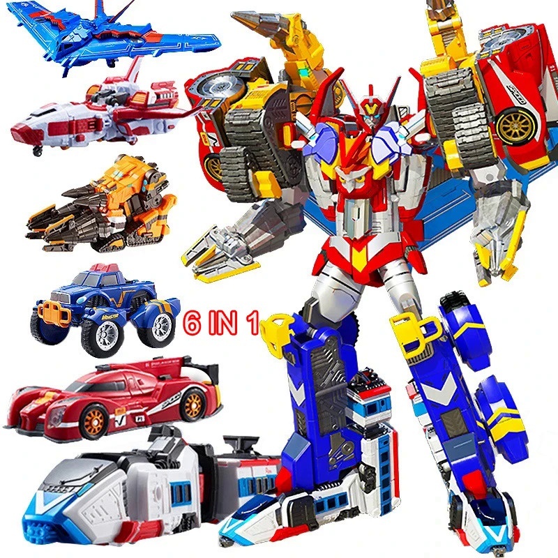 Great ใหม่ Tobot V Galaxy นักสืบ Master V Ultimate 6 IN 1 Combiner หุ่นยนต์ของเล่นรถ Plane Action Fi