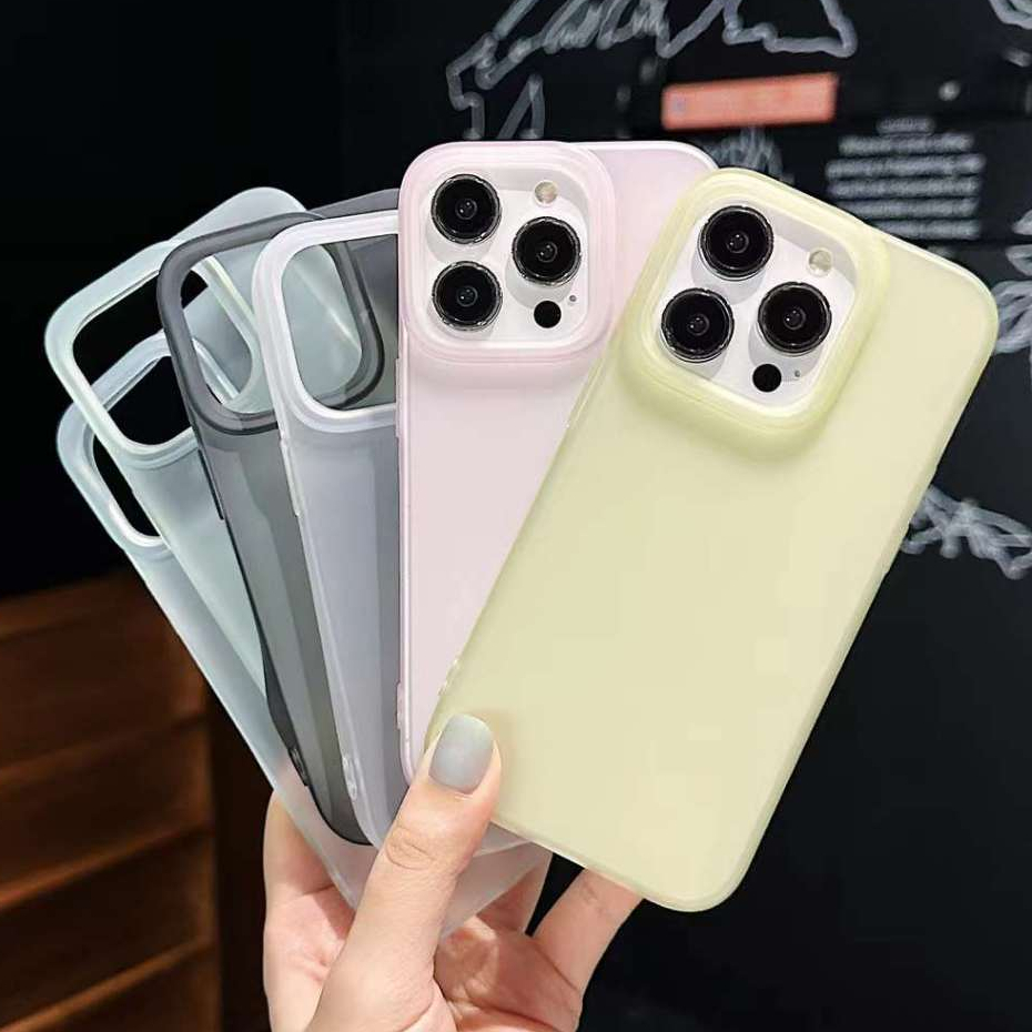 ซิลิโคนอ่อนนุ่มคุณภาพสูงเคสโทรศัพท์สีลูกกวาดสําหรับiphone 11 12 13 14 15 Pro Max Plus X XS Max XR 7 8 Plus SE 2020 เคสกันกระแทก