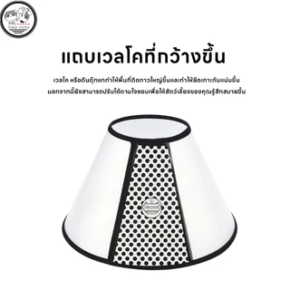 ปลอกคอสัตว์เลี้ยง ปลอกคอกันเลีย คอลล่ากันเลีย คอลล่าแมว คอลล่าสุนัข ป้องกันการเลียแผล มีหลายขนาดให้เลือก (ปรับขนาดได้)