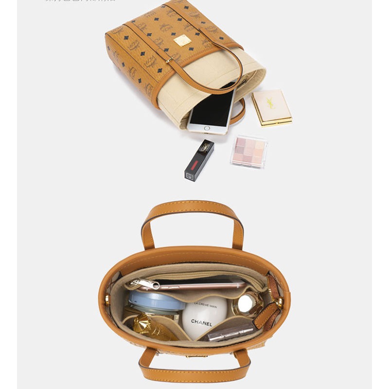 Felt ใส่ Organizer กระเป๋าสําหรับ MCM Mini Toni Visetos Liner กระเป๋าซับมินิตะกร้ากระเป๋าเก็บกระเป๋าด้านในกระเป๋าเครื่องสําอาง