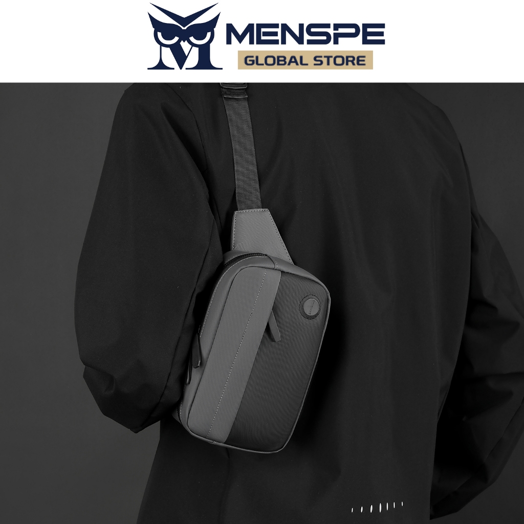Menspe ผู้ชายกระเป๋าแฟชั่น Cross Body Bag สี Blocking Oxford กันน้ําขนาดใหญ่ความจุ Leisure Street Casual น้ําหนักเบากระเป๋าเดินทางธุรกิจกีฬากระเป๋า