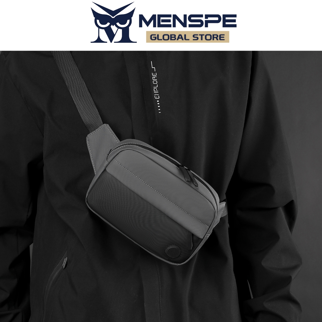 Menspe ผู้ชายกระเป๋าแฟชั่น Cross Body Bag สี Blocking Oxford กันน้ําขนาดใหญ่ความจุ Leisure Street Casual น้ําหนักเบากระเป๋าเดินทางธุรกิจกีฬากระเป๋า