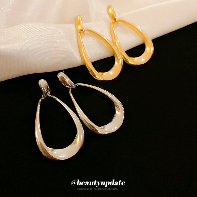 ต่างหูจี้กลวงวางรูปร่างโลหะเครื่องประดับที่ไม่ซ้ํากัน