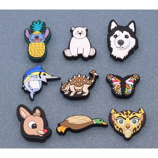 Jibbitz crocs/ jibbits/jibbitz/jibits/gibbitz/ หัวเข็มขัดโลหะอุปกรณ์เสริม diy crocs ตกแต่งหัวเข็มขัด