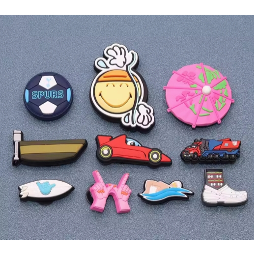 Jibbitz crocs/ jibbits/jibbitz/jibits/gibbitz/ หัวเข็มขัดโลหะอุปกรณ์เสริม diy crocs ตกแต่งหัวเข็มขัด