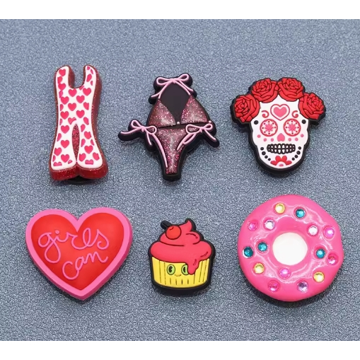 Jibbitz crocs/ jibbits/jibbitz/jibits/gibbitz/ หัวเข็มขัดโลหะอุปกรณ์เสริม diy crocs ตกแต่งหัวเข็มขัด