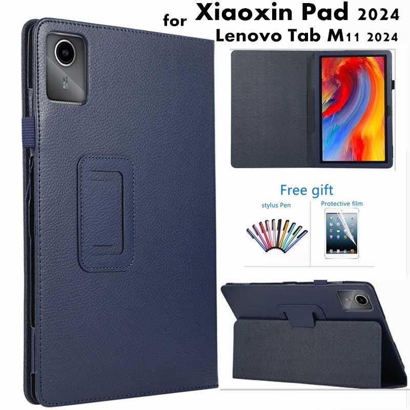 สําหรับ Lenovo Xiaoxin Pad 2024 แท ็ บเล ็ ตสําหรับ Lenovo Tab M11 TB331FC TB330FU หนัง PU ฝาครอบพับขาตั ้ ง Full Body ป ้ องกันกรณี