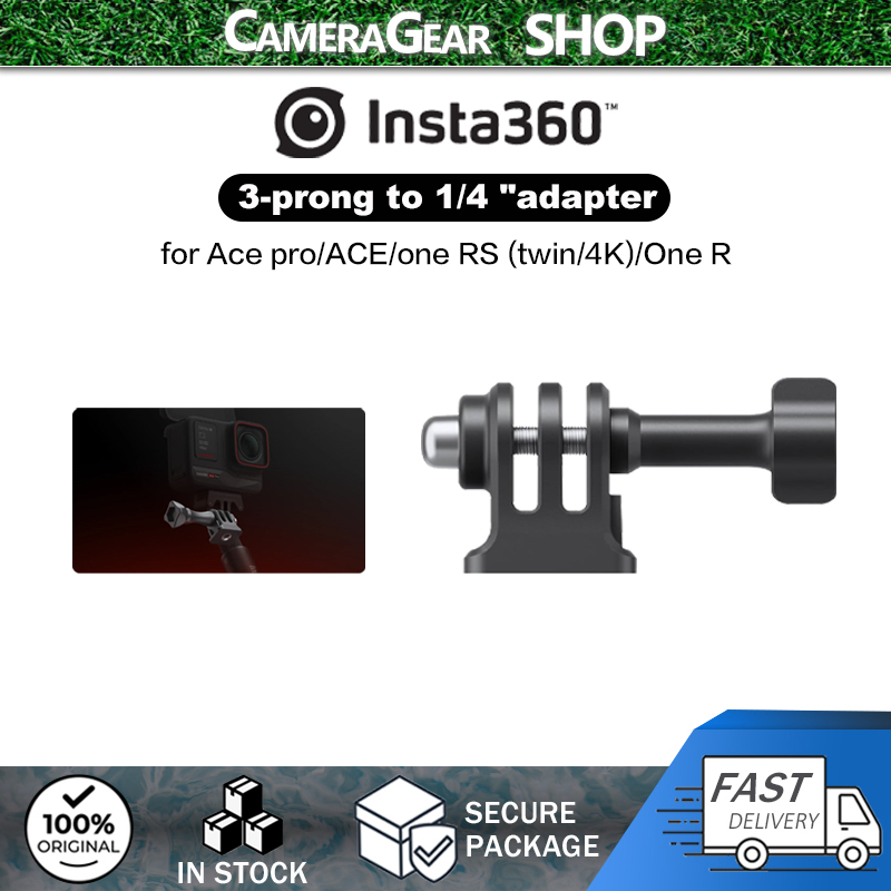 Original Insta360 3-prong to 1/4 "adapter for Ace pro/ACE/one RS (twin/4K)/One R Camera