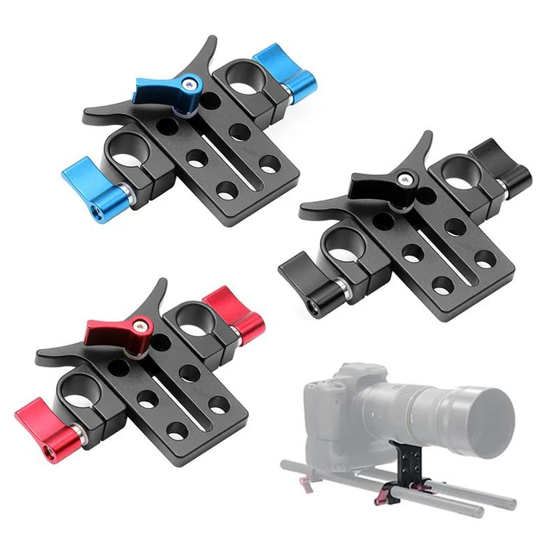 15MM Telephoto เลนส์สนับสนุนวงเล็บสําหรับ 5D4 5D3 5D2 SLR กล้อง DSLR Photo Studio Rig Rail Rod ติดตา