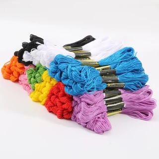 5ชิ้น/ถุงmulticolor Cross Stitchด้ายไหมขัดฟันCross Stitchผ้าฝ้ายเย็บSkeinsเย็บปักถักร้อยด้ายไหมขัดฟันชุดDIYผ้าฝ้ายเย็บอุปกรณ์เสริม