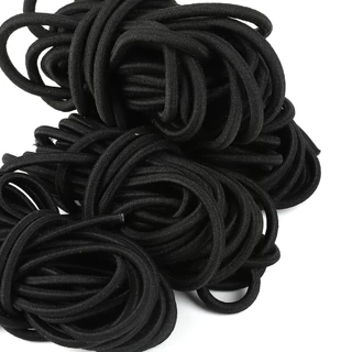 เชือกยืดยางดำคุณภาพสูง 1-5mm (ยาว 2 เมตร) สำหรับร้อยสร้อยข้อมือ สร้อยคอ DIY และทำยางรัดผม
