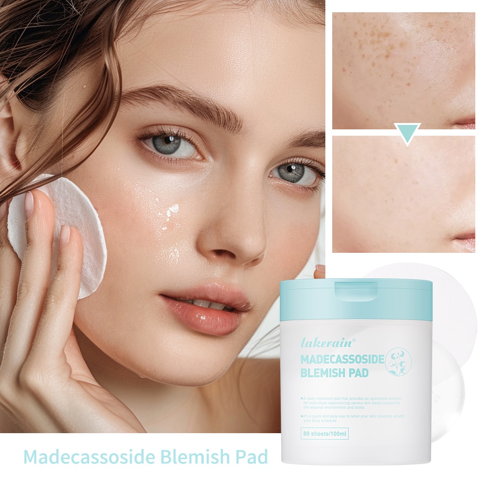 แผ่นโทนเนอร์ Lakerain สําหรับใบหน้า, Teatree Trouble Toner Pad,Madecassoside Blemish ,Vitamide Brightening Pad,Soothing Cotton Pads สําหรับ Sensitive & Acne Prone Skin ราคา ถูกที่สุด ดีลบีเคเค แกลเลอรีภาพที่ 8