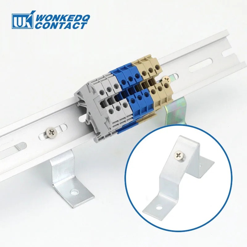 Tstw เหล็ก Din Rail Holder ขายึด Din Rail Terminal Block ประกอบอุปกรณ์เสริม