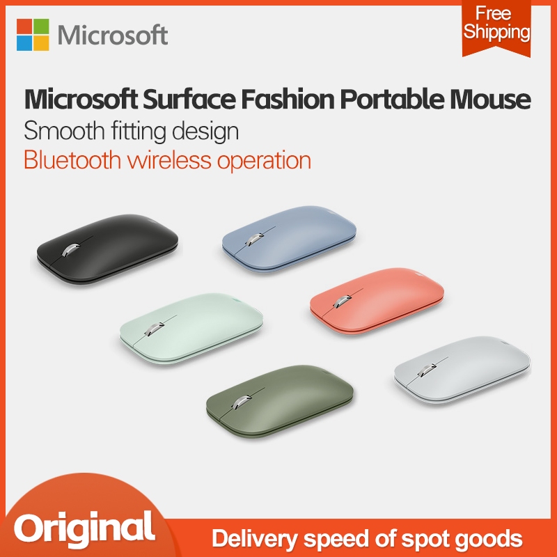 Microsoft Surface เมาส์ไร้สาย Bluetooth 4.0 นักออกแบบสบายแบบพกพาบางเฉียบ