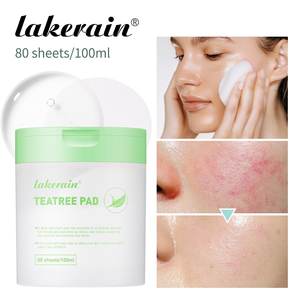 แผ่นโทนเนอร์ Lakerain สําหรับใบหน้า, Teatree Trouble Toner Pad,Madecassoside Blemish ,Vitamide Brightening Pad,Soothing Cotton Pads สําหรับ Sensitive & Acne Prone Skin ราคา ถูกที่สุด ดีลบีเคเค