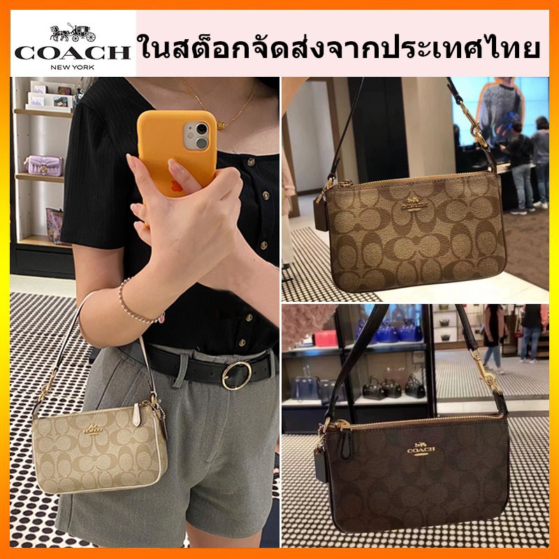 พร้อมส่ง Outlet กระเป๋าสะพาย coach แท้ กระเป๋าสุภาพสตรี กระเป๋าถือ Mahjong bag C3308